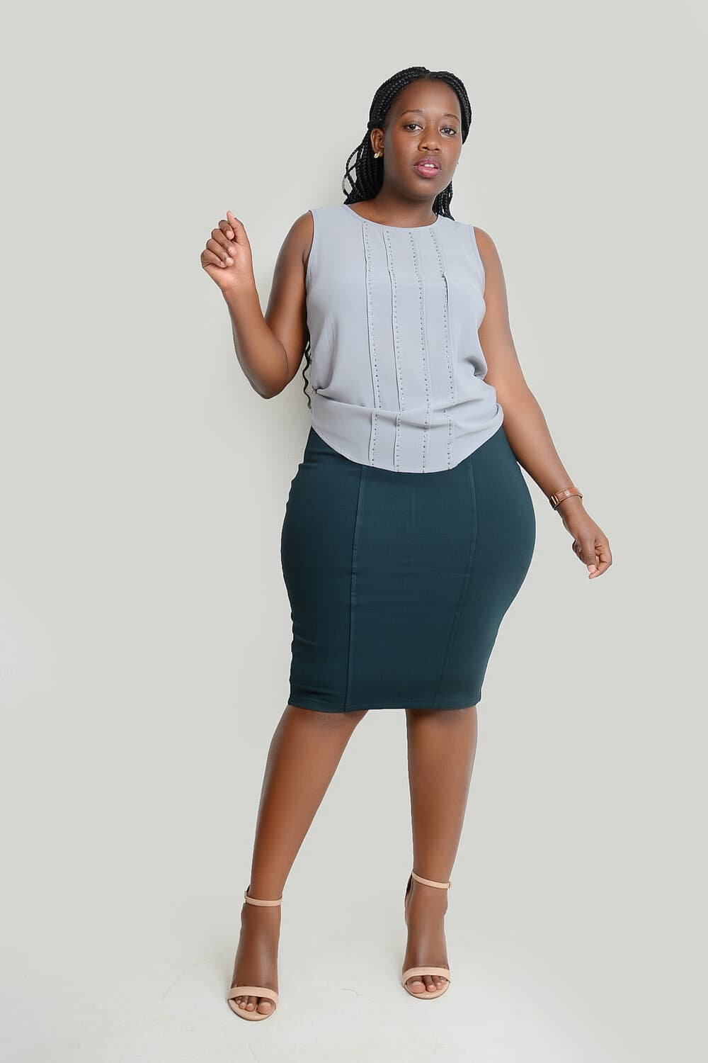 Black Leather Pencil Skirt frank